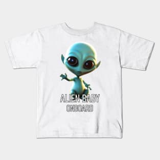 Alien Baby Onboard Kids T-Shirt